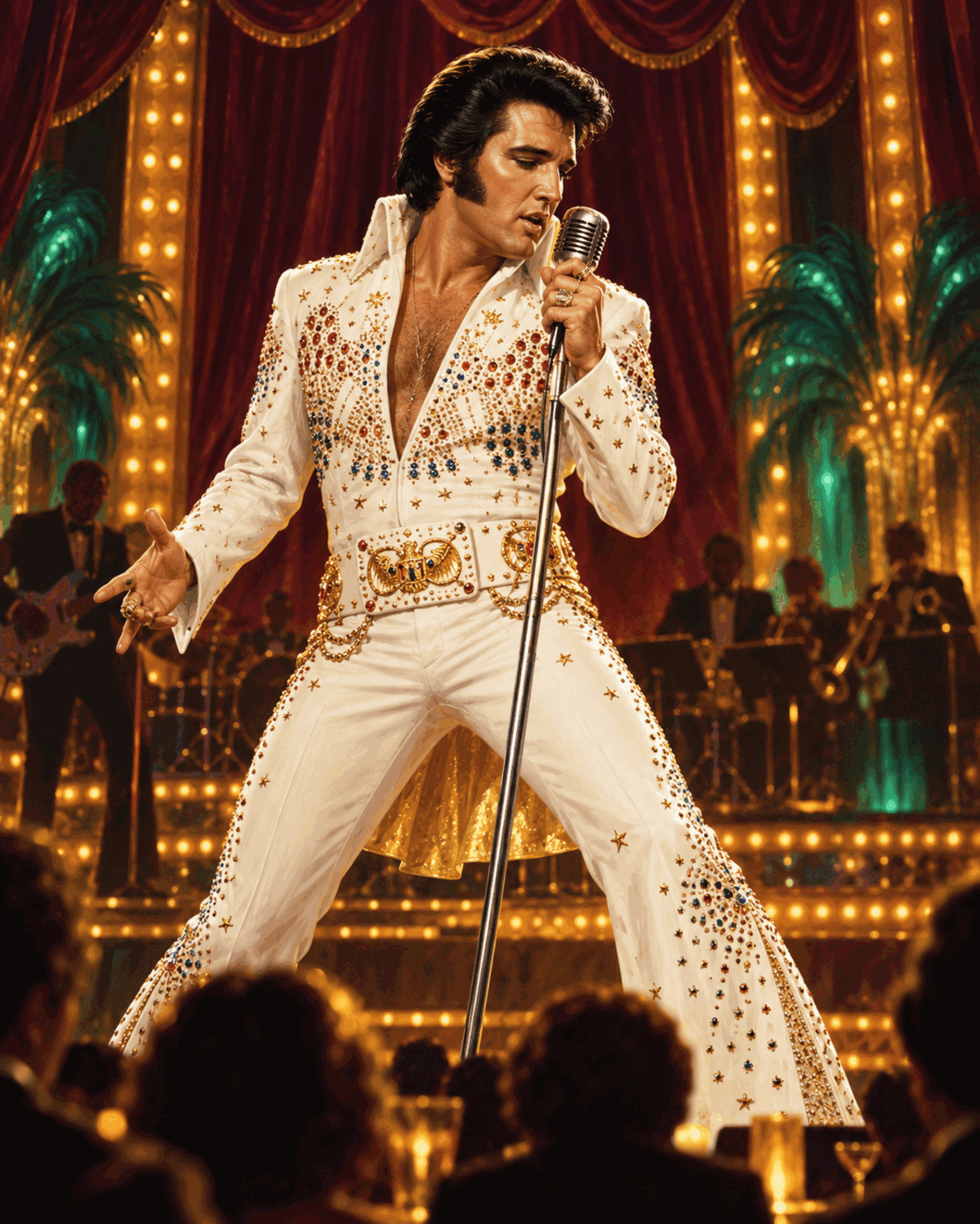 Künstlerische Elvis-Hommage als Symbol für Las Vegas